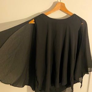 Black colour sleeveless top (M)